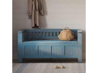 Simpli Home Acadian Entryway Storage Bench