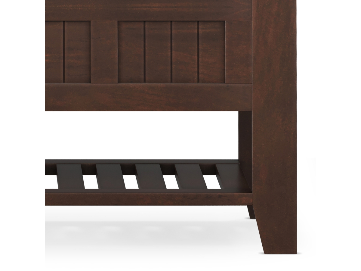 Simpli Home Acadian Entryway Storage Bench with Shelf, , large