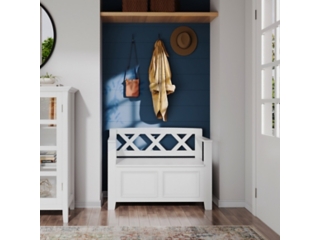 Simpli Home Amherst Small Entryway Storage Bench
