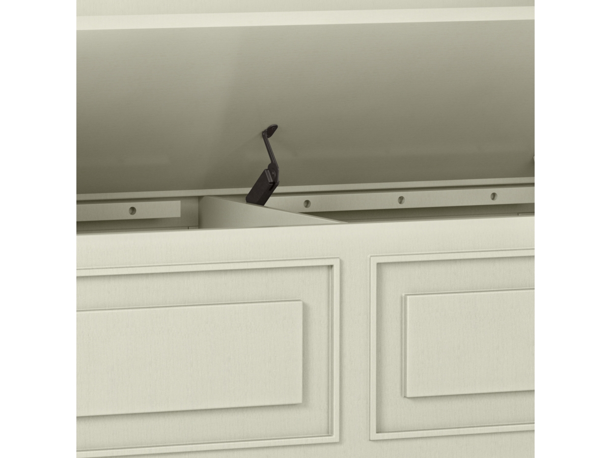 Simpli Home Connaught Entryway Storage Bench, Antique White, large