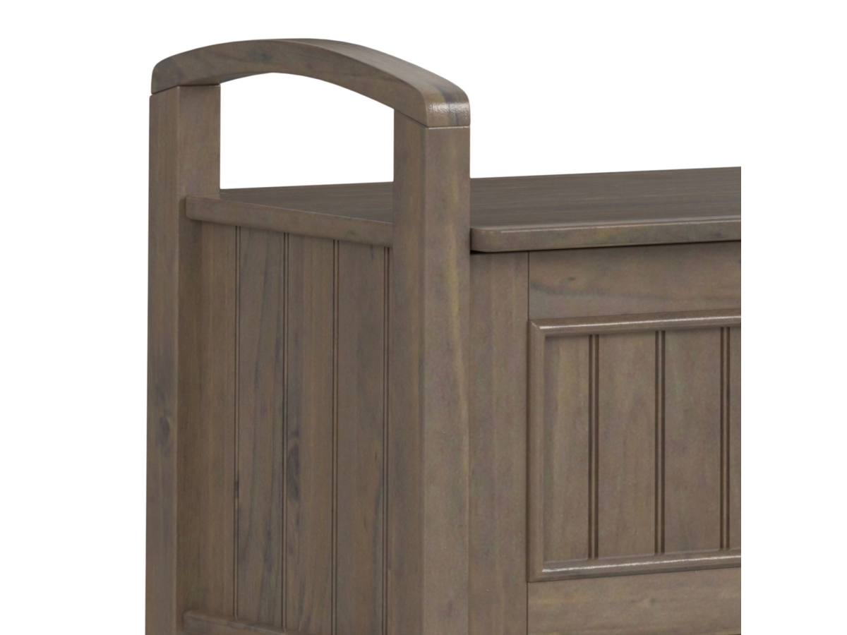 Simpli Home Lev Entryway Storage Bench, , large