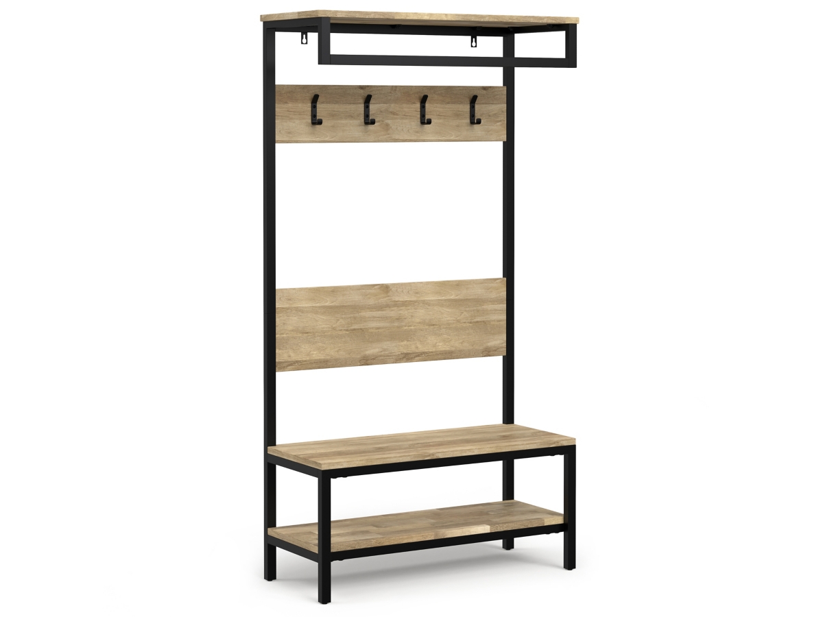 Simpli Home Westmont Entryway Hall Tree Bench, , large