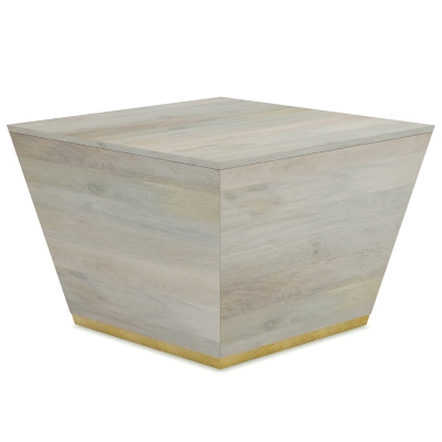 Simpli Home Abba Coffee Table, White Wash, large