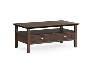 Simpli Home Acadian Coffee Table with Drawer