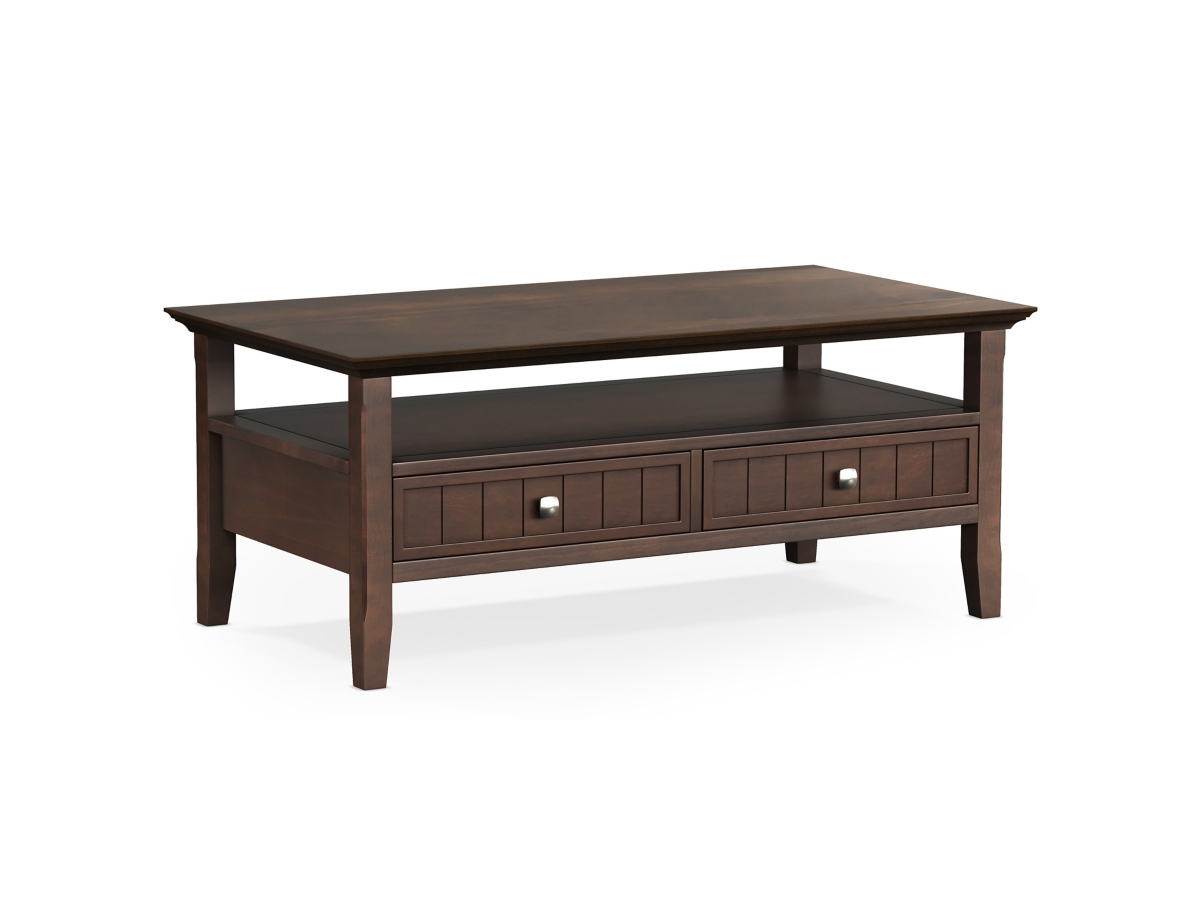 Simpli Home Acadian Coffee Table with Drawer, , large