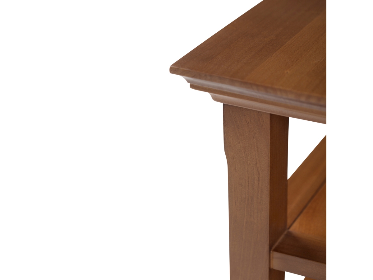 Simpli Home Acadian End Table, Light Golden Brown, large