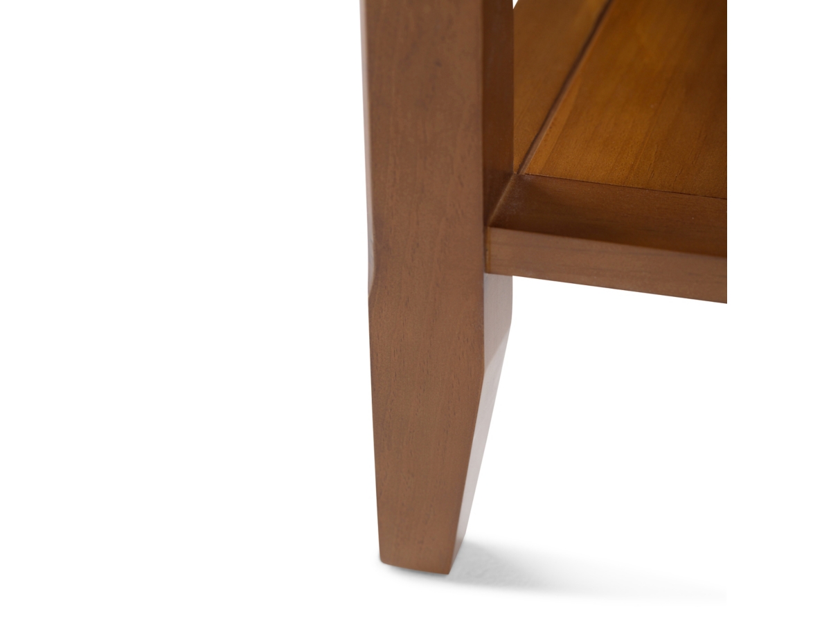 Simpli Home Acadian End Table, Light Golden Brown, large