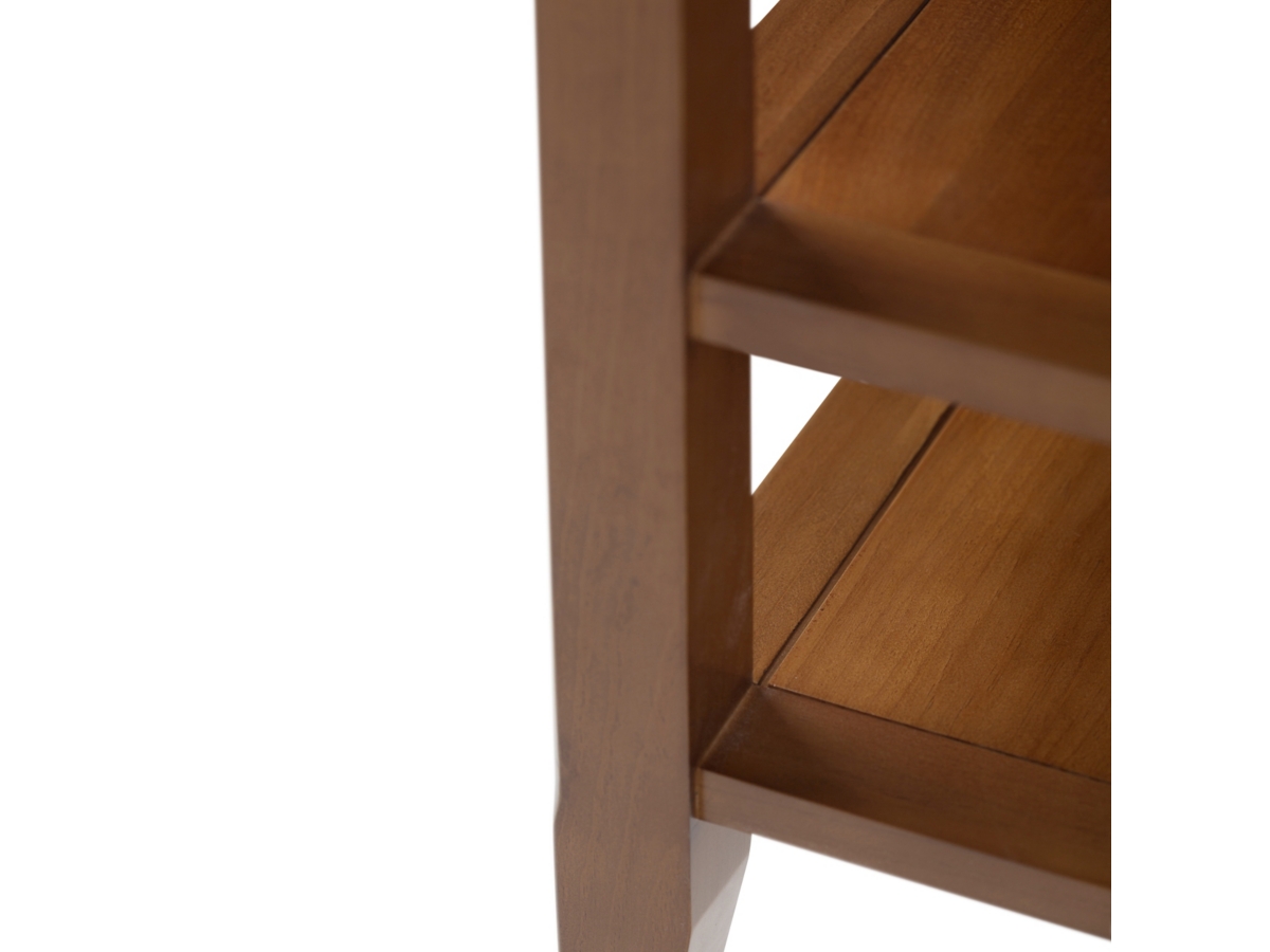 Simpli Home Acadian End Table, Light Golden Brown, large