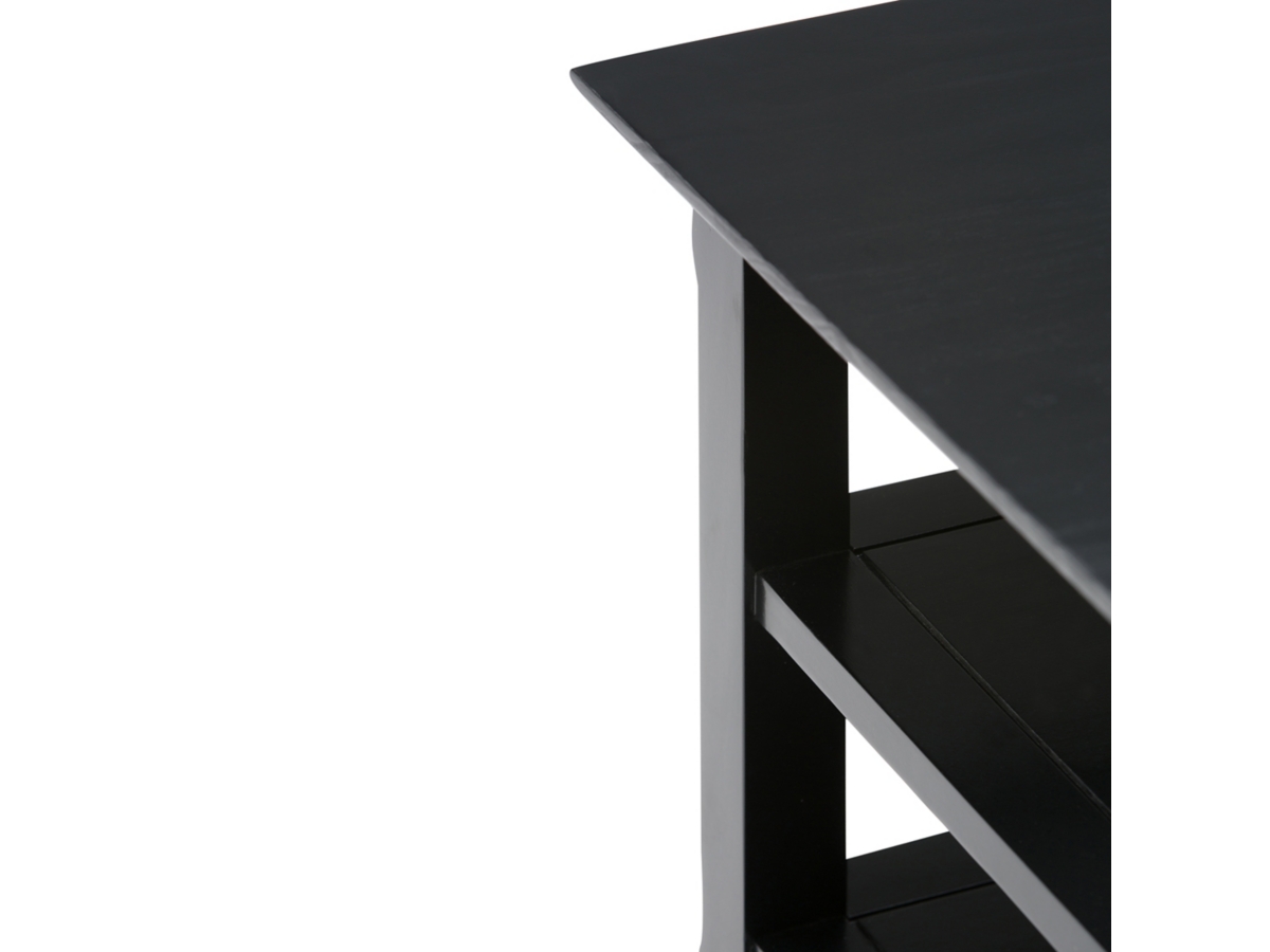 Simpli Home Acadian End Table, Black, large