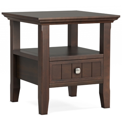 Simpli Home Acadian End Table with Drawer, , large