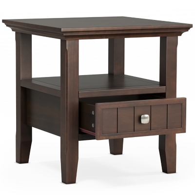 Simpli Home Acadian End Table with Drawer, , large