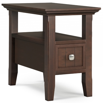 Simpli Home Acadian Narrow Side Table with Drawer, , large