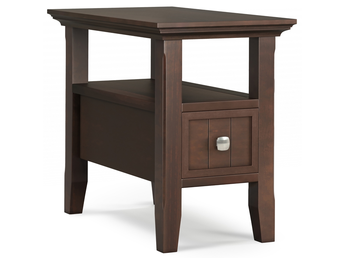 Simpli Home Acadian Narrow Side Table with Drawer, , large