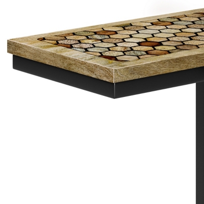 Simpli Home Davisville C-Shaped End Table, , large