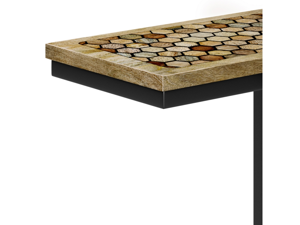 Simpli Home Davisville C-Shaped End Table, , large