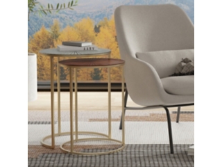 Simpli Home Drake 2 Piece Nesting End Table