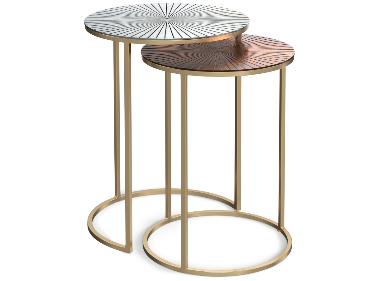 Simpli Home Drake 2 Piece Nesting End Table, , large