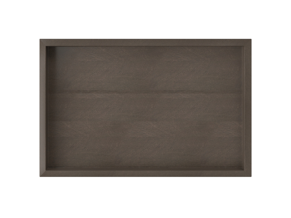 Simpli Home Gallagher C-Shaped End Table, Walnut Brown, large