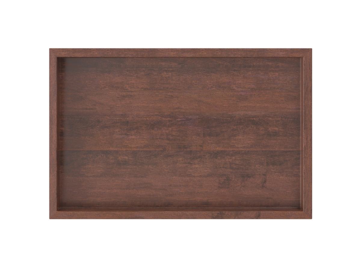 Simpli Home Gallagher C-Shaped End Table, Cognac, large