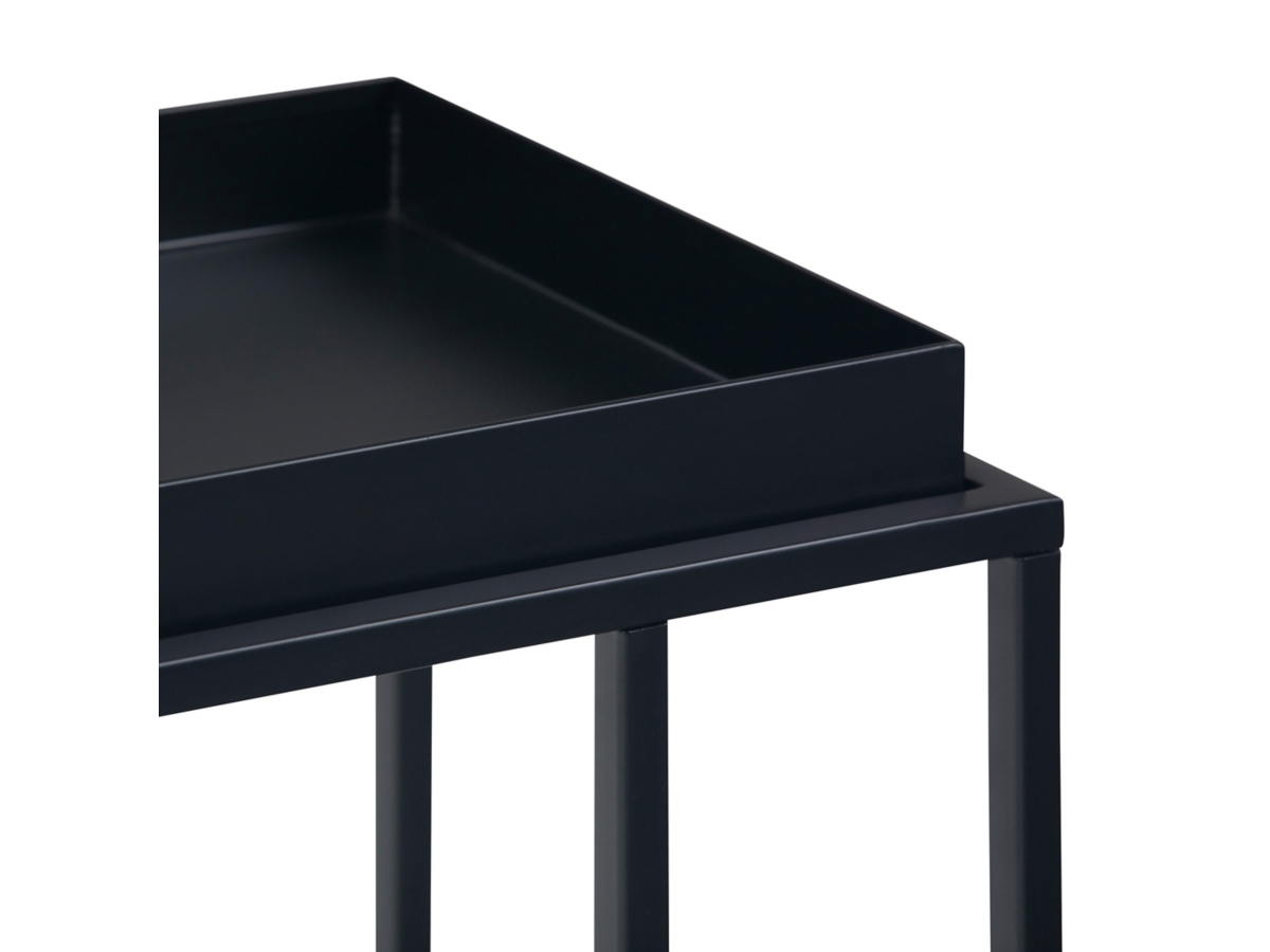 Simpli Home Garner Tray Top C-Shaped End Table, , large