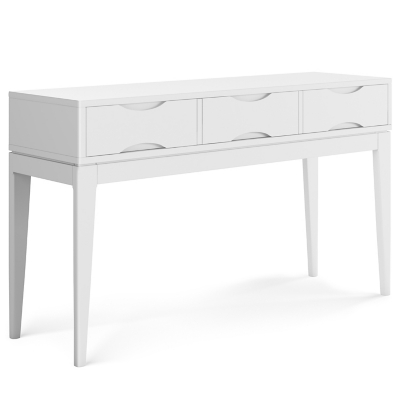 Simpli Home Harper Console Sofa Table, White, large