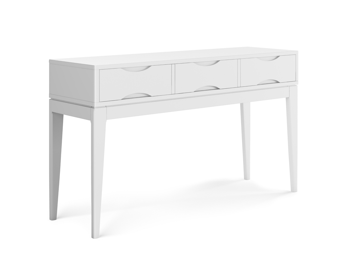 Simpli Home Harper Console Sofa Table, White, large