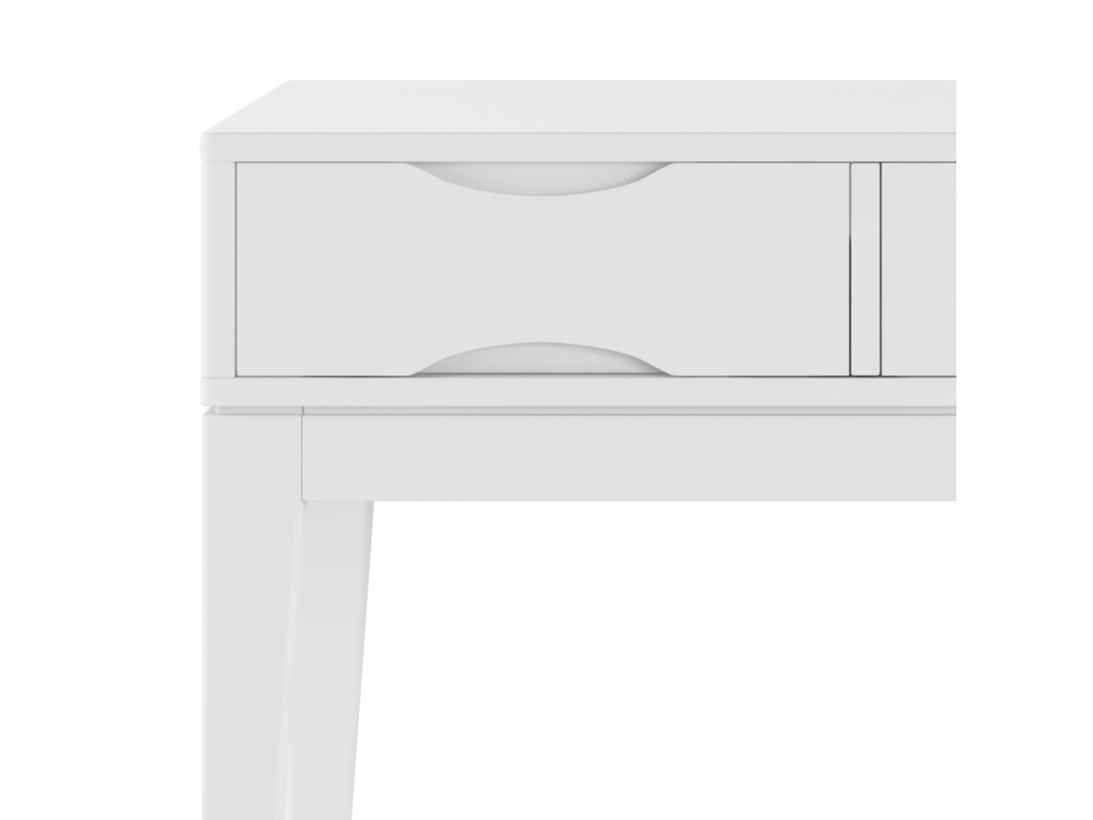 Simpli Home Harper Console Sofa Table, White, large