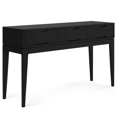 Simpli Home Harper Console Sofa Table, Black, large