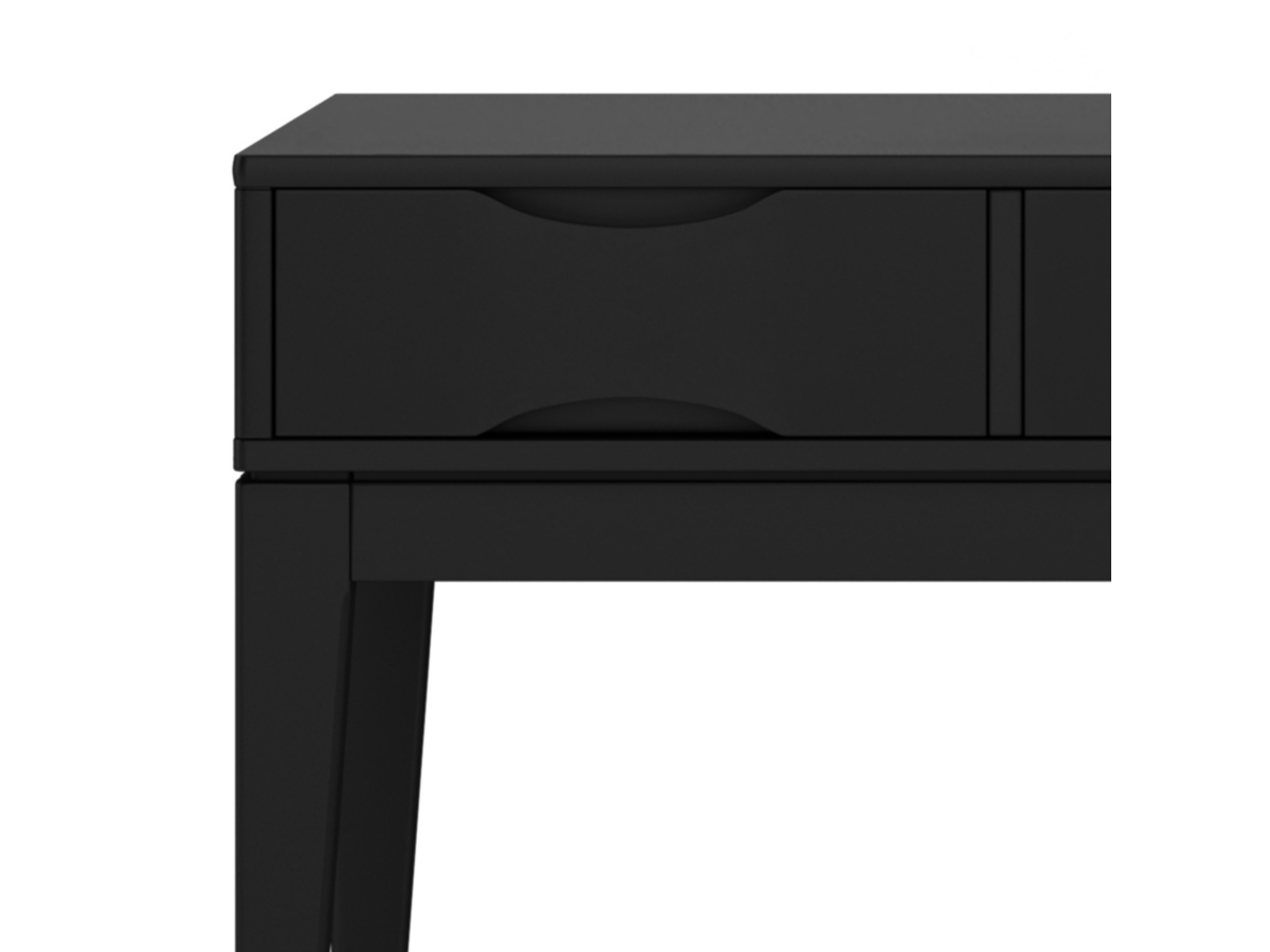 Simpli Home Harper Console Sofa Table, Black, large