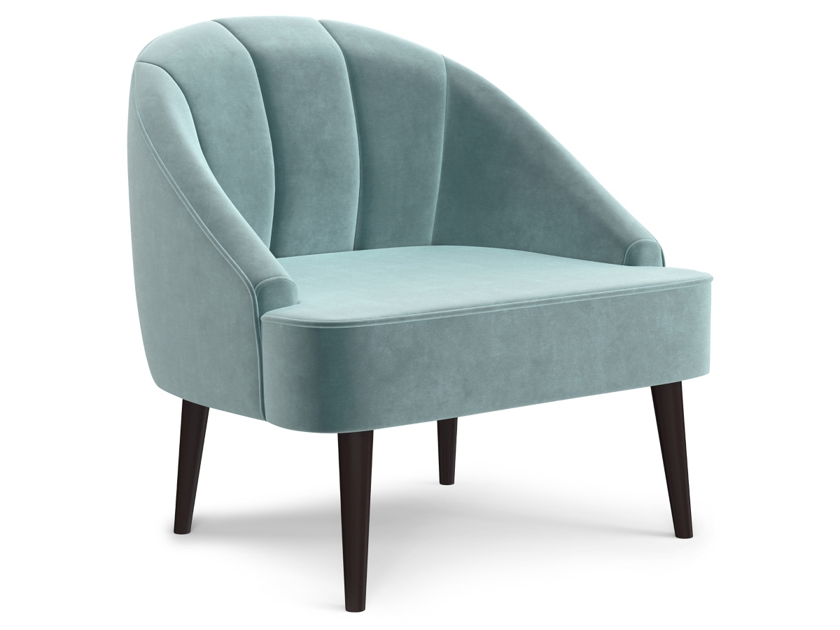 Simpli Home Harrah Accent Chair, Seafoam Blue, large