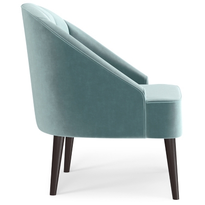 Simpli Home Harrah Accent Chair, Seafoam Blue, large