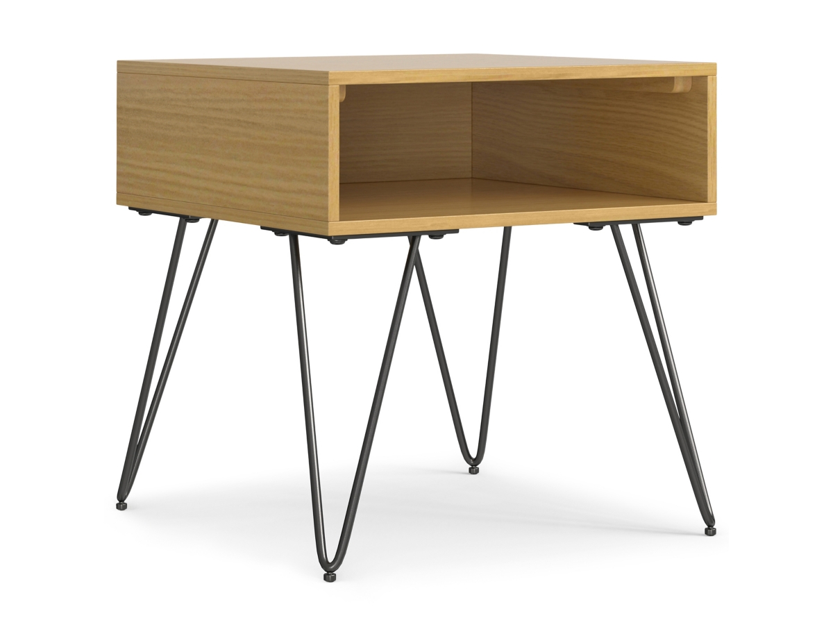 Simpli Home Hunter End Table, Oak, large