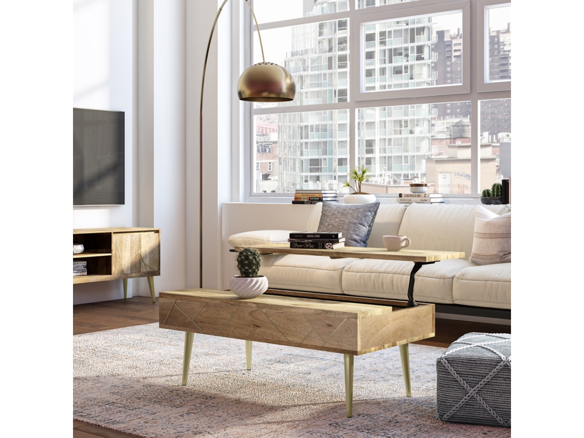 Simpli Home Jager Lift Top Coffee Table, , large