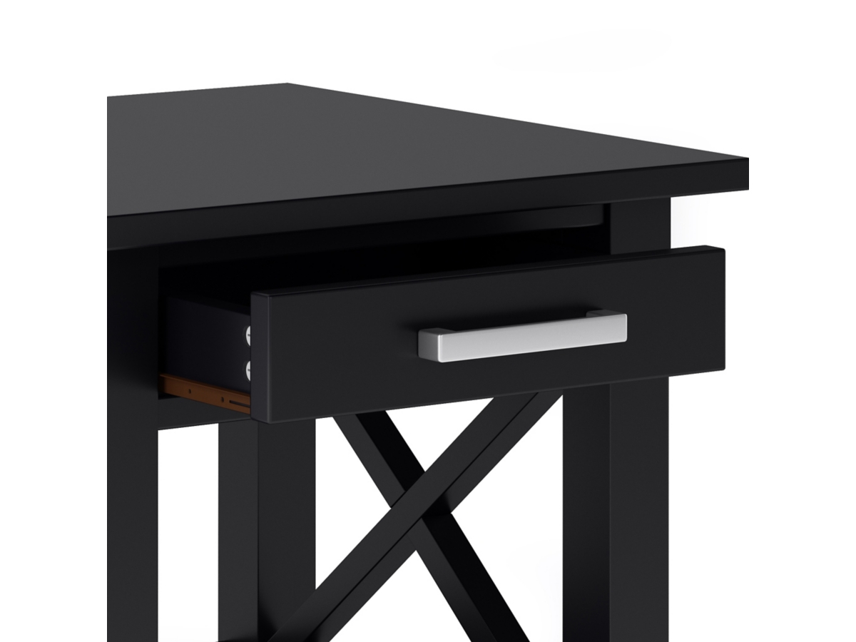 Simpli Home Kitchener End Table, Black, large