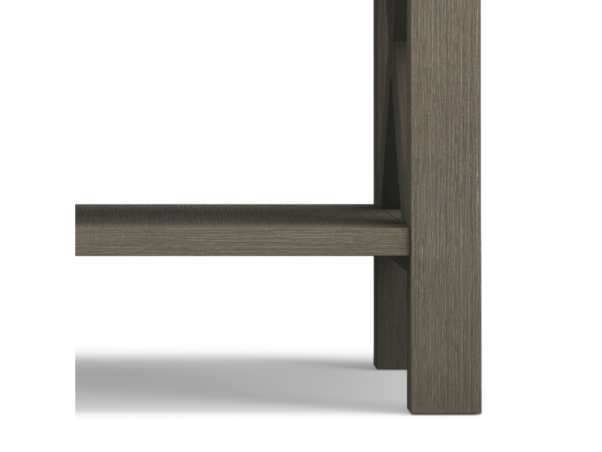 Simpli Home Kitchener End Table, Farmhouse Gray, large