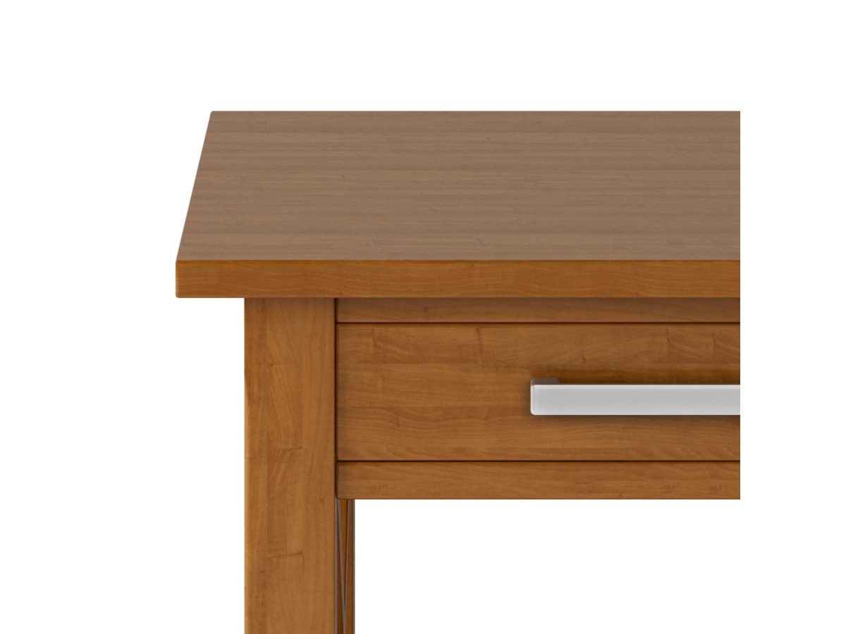 Simpli Home Kitchener End Table, Light Golden Brown, large