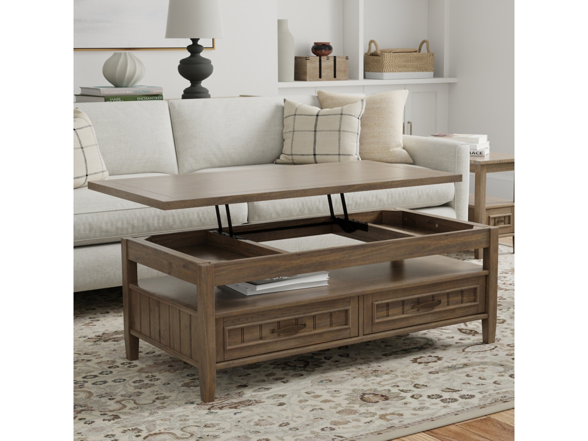 Simpli Home Lev Lift Top Coffee Table, , large