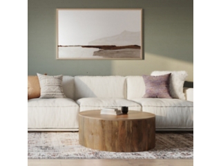 Simpli Home Millbury Drum Coffee Table