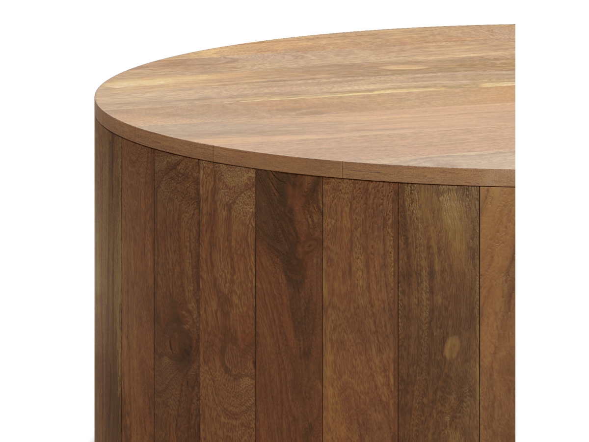 Simpli Home Millbury Drum Coffee Table, , large