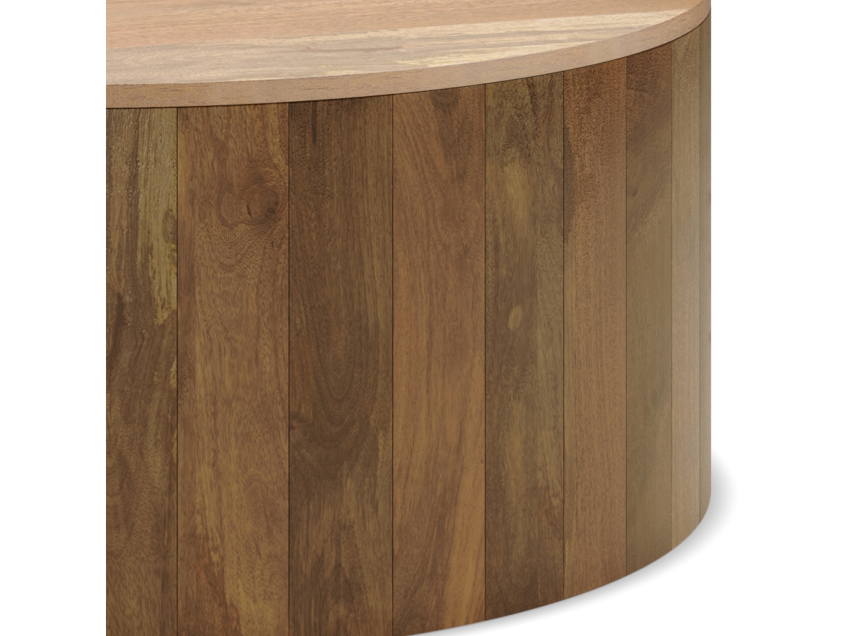 Simpli Home Millbury Drum Coffee Table, , large