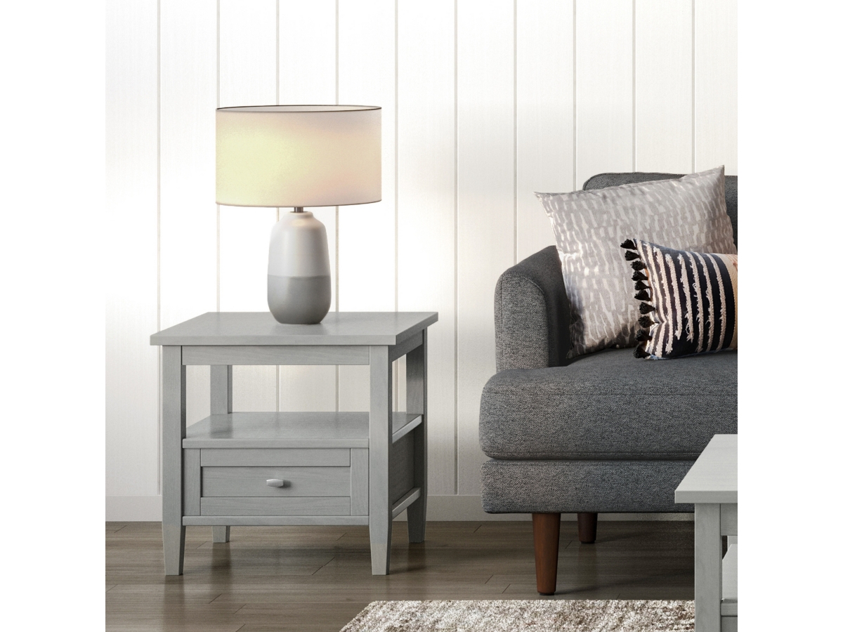Simpli Home Warm Shaker End Table, , large