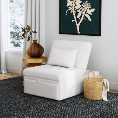 Linon Grayson Sofa Bed, Ivory, rollover