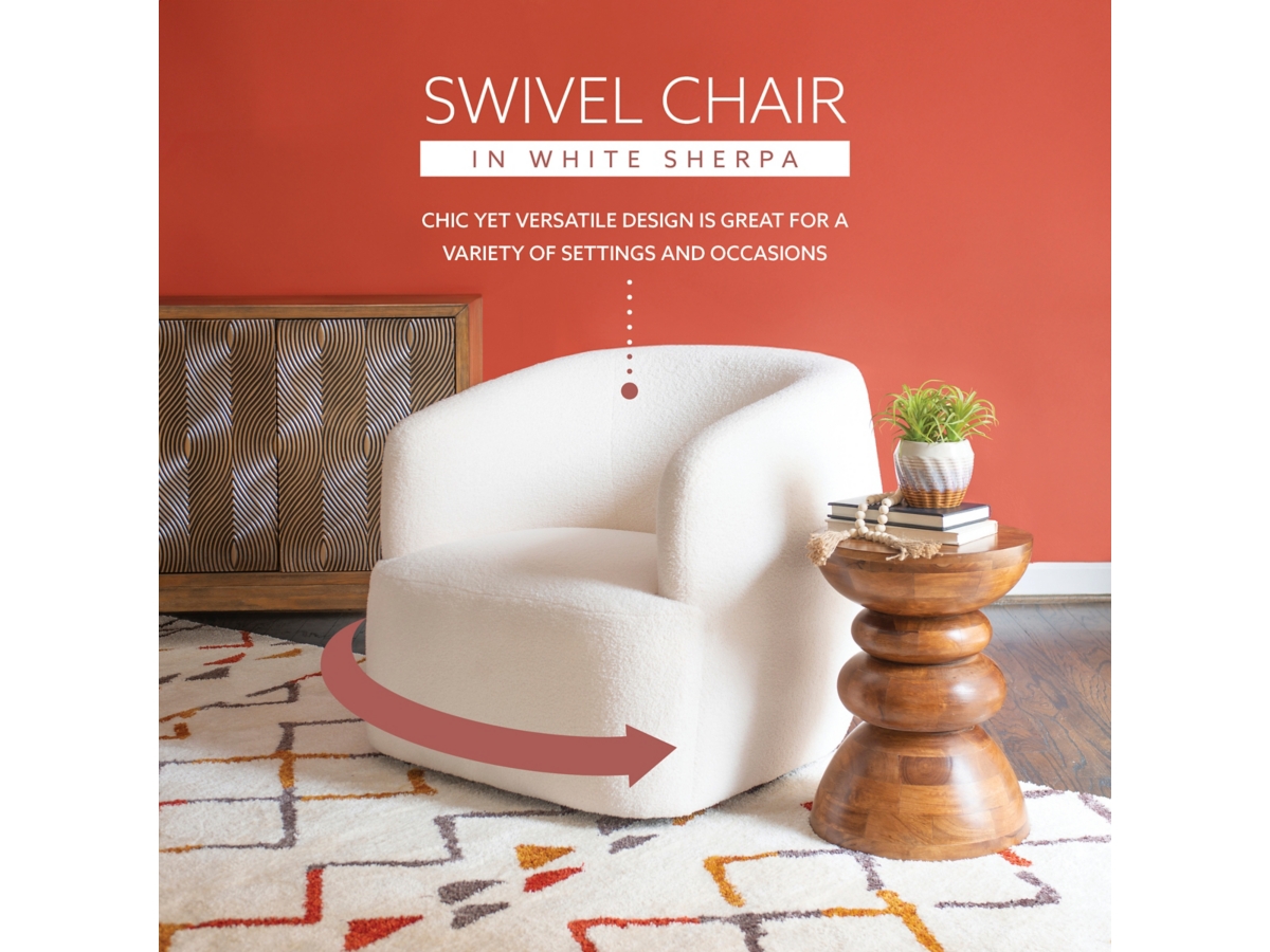 Linon Corinna Swivel Chair | Ashley