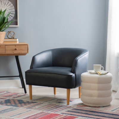 Linon Lenna Accent Chair, Natural, rollover