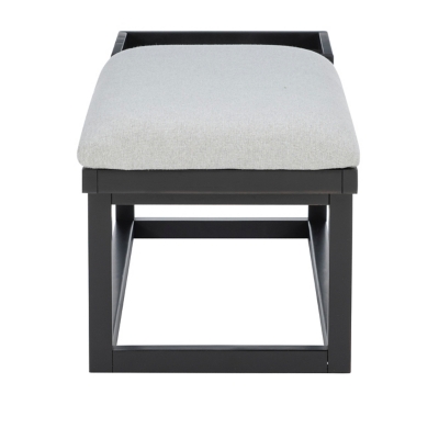 Front view of bench