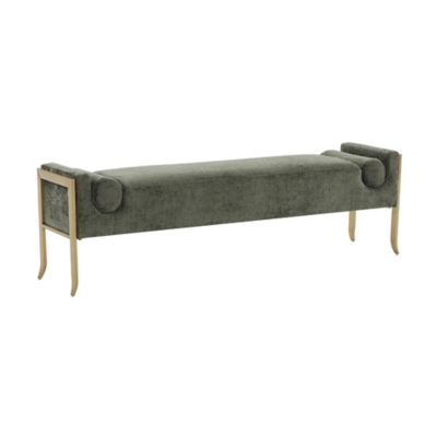 Ines Textured Bench, Green, large