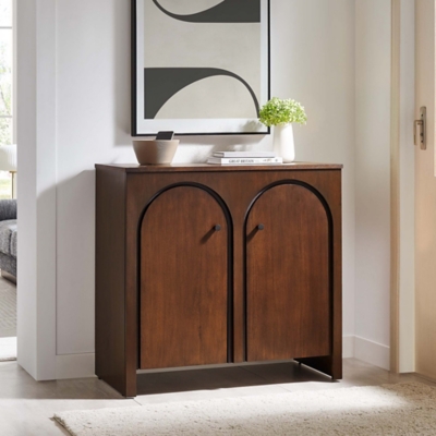 Modway Appia 36" Storage Cabinet, Walnut, rollover