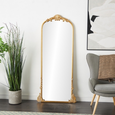 Bayberry Lane Arched Baroque Floor Mirror, , rollover