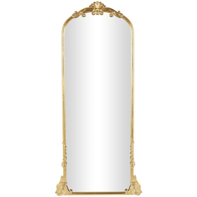 Bayberry Lane Arched Baroque Floor Mirror, , large