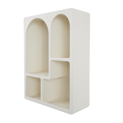 Bayberry Lane Arched Wall Shelf with Block Shapes, , large